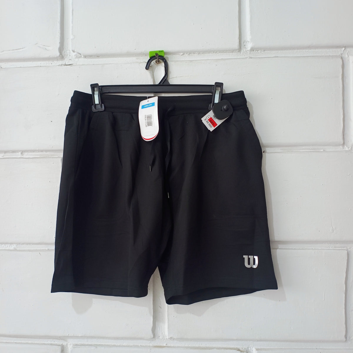 Pantaloneta Wilson Hombre Negra Oscura Talla L