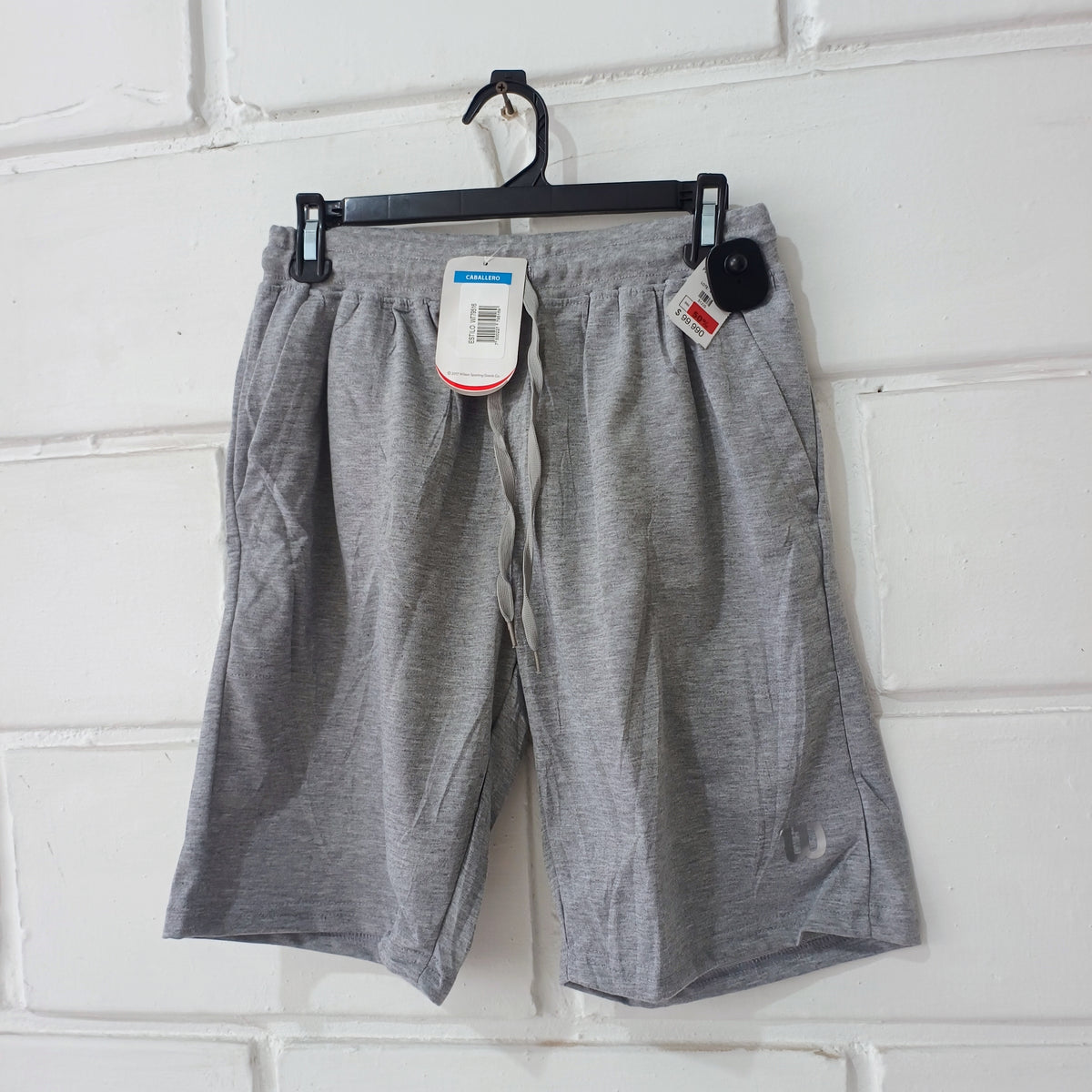 Pantaloneta Wilson Hombre Gris Claro Talla M